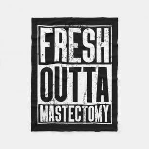 Outta Surgery - Breast Cancer Awareness Mastectomy Fleecefilt