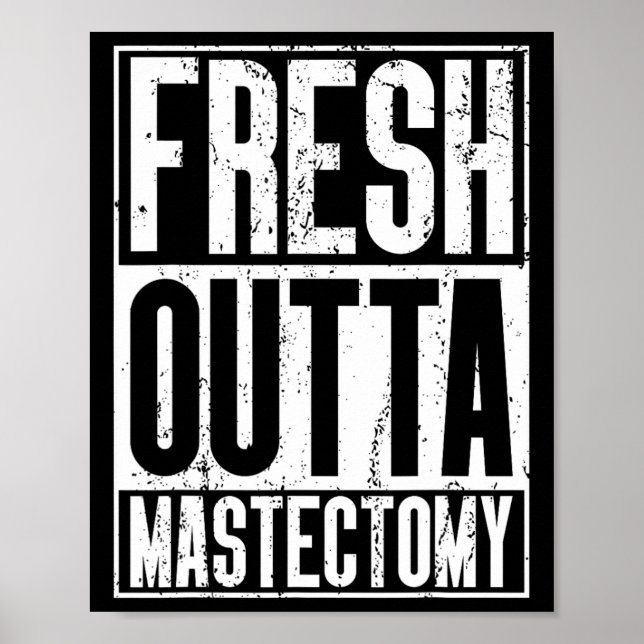 Outta Surgery - Breast Cancer Awareness Mastectomy Poster (Framsidan)