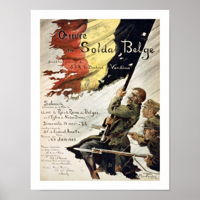 Ouvre du Soldat Belge Poster (Framsidan)