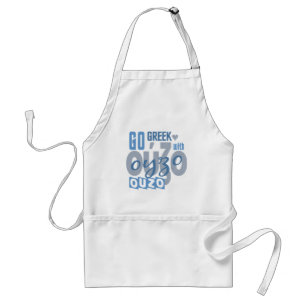 Ouzo apron - välj stil & färg förkläde