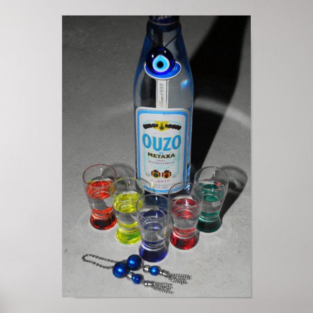 Ouzo med vänner Poster (Framsidan)