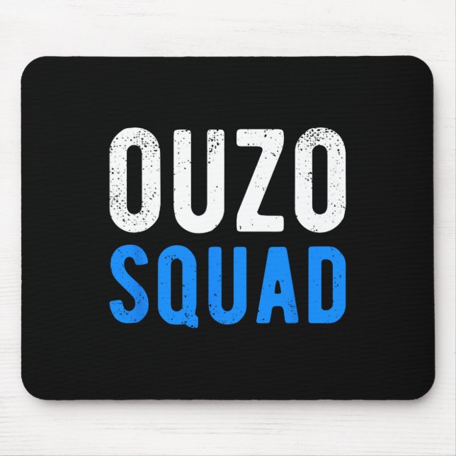 Ouzo Squad Funny Ouzo Greco Påsk Cinco De Mayo D Musmatta (Framsidan)