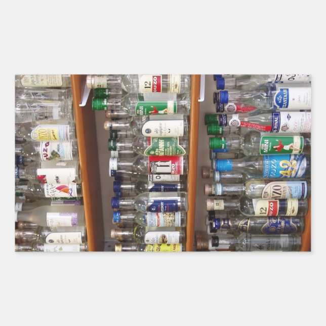 Ouzo Sticker Rektangulärt Klistermärke (Framsida)