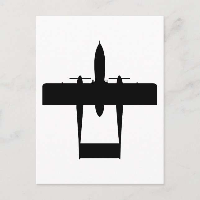OV10 Bronco Silhouette Vykort (Framsida)