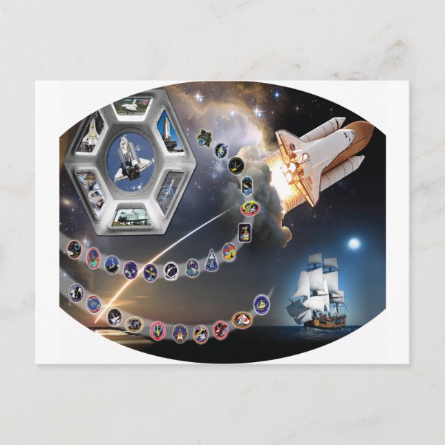 OV 105 Endeavor Vykort (Framsida)