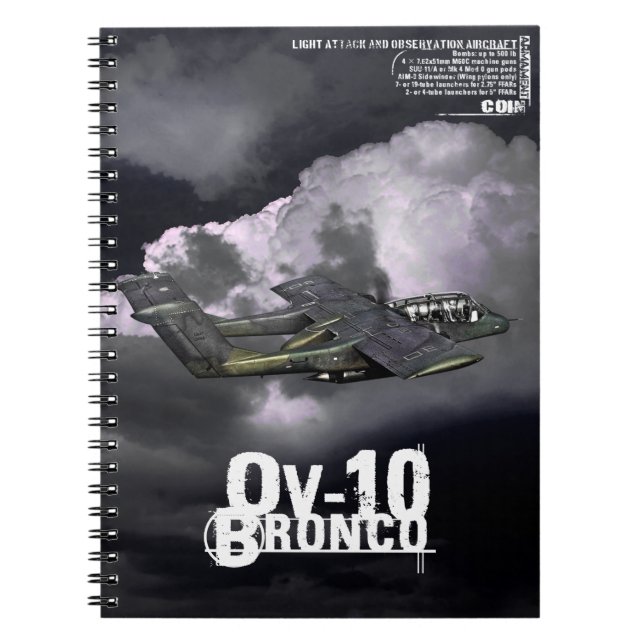 OV-10 Bronco Anteckningsbok (Framsidan)
