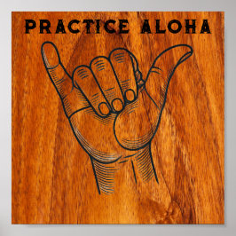 Öva aloha poster