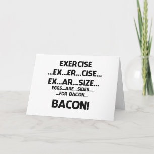 Öva. .BACON Kort