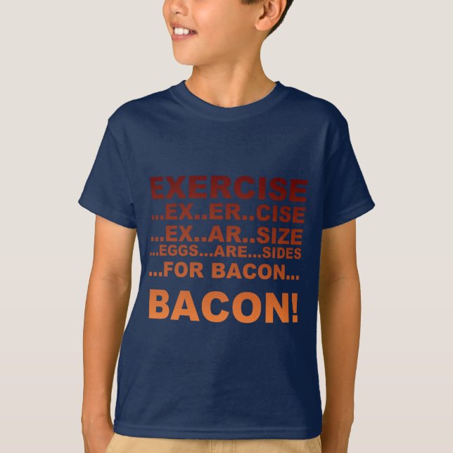 Öva bacon tee shirt (Framsida)