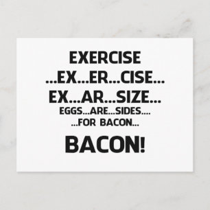 Öva. .BACON Vykort