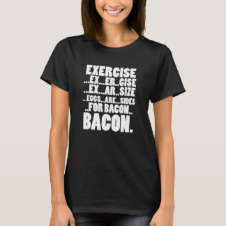 öva beträffande sidor för baconägg t shirt