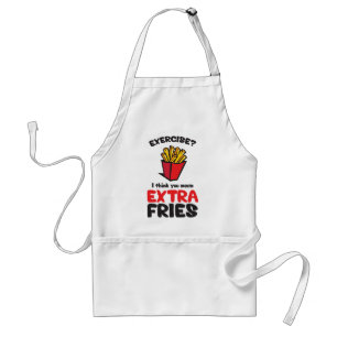 Öva? Jag tänker dig genomsnittliga extra småfis Förkläde