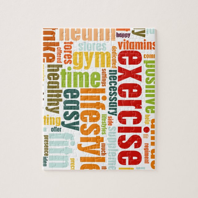 Öva konditionlivsstilen pussel (Vertikal)