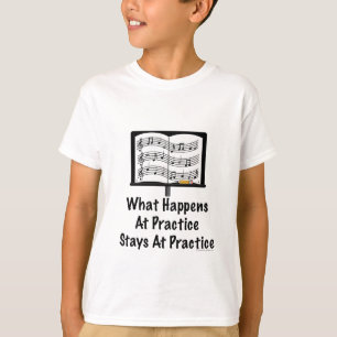 Öva orkesterungetröjan, vad händer på t-shirt