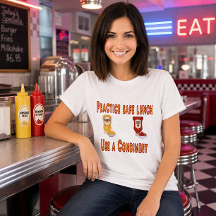 Öva säker lunch – Använd en krydda Roligt T Shirt