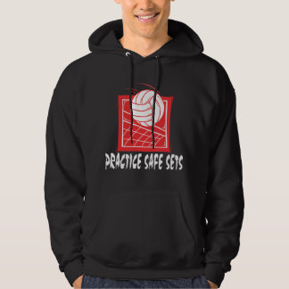 Öva säker uppsättningvolleyboll sweatshirt