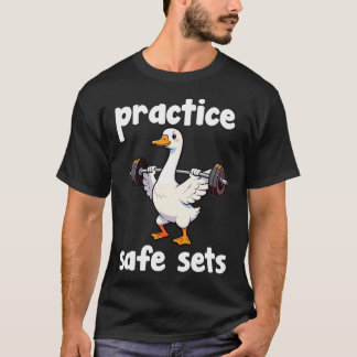 Öva säkra set Säkerhet Gym Roligt träningspass Fit T Shirt