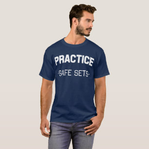 Öva säkra uppsättningar t-shirt