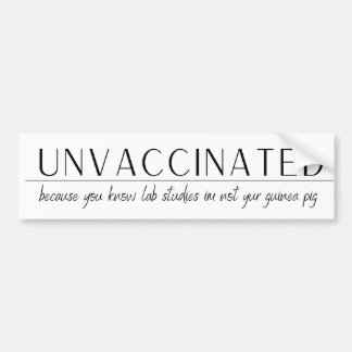 Ovaccinerade för labbstudier är inte dina.... bildekal