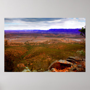 Oväder brygger i Flinders Ranges Poster