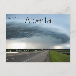 Oväder i Alberta Kanada Vykort