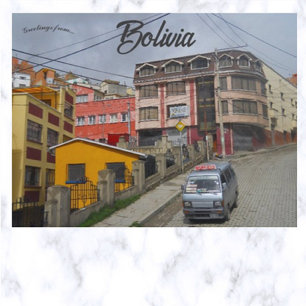 Oväder närmar sig i La Paz Bolivia Vykort
