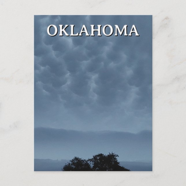 Ovädershimmel Oklahoma vykort (Framsida)