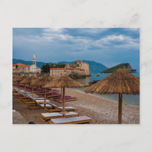 Ovädersmoln över Budva Vykort