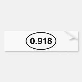 Oval Bumper Sticker Bildekal