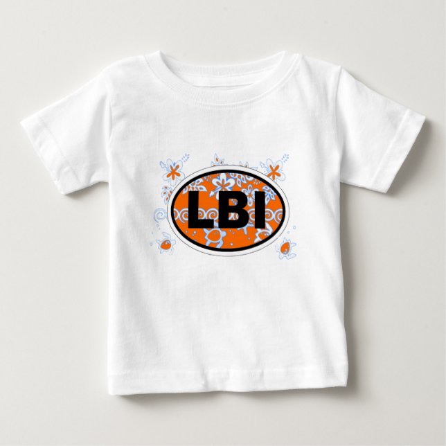 Oval design för Long Beach öEuro Tee (Framsida)