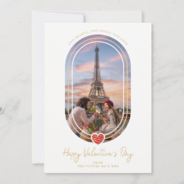 Oval Effect Red Heart Happy Valentine's Day Photo Spara Datumet