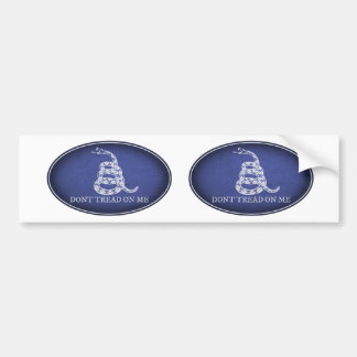 Oval för Gadsden flaggabildekal 2 Bildekal