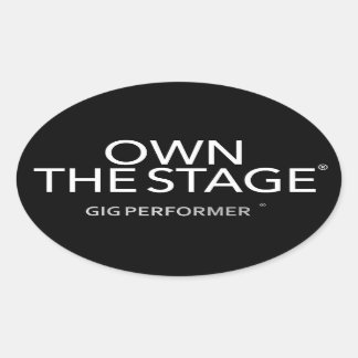 Oval GP-dekal Ovalt Klistermärke