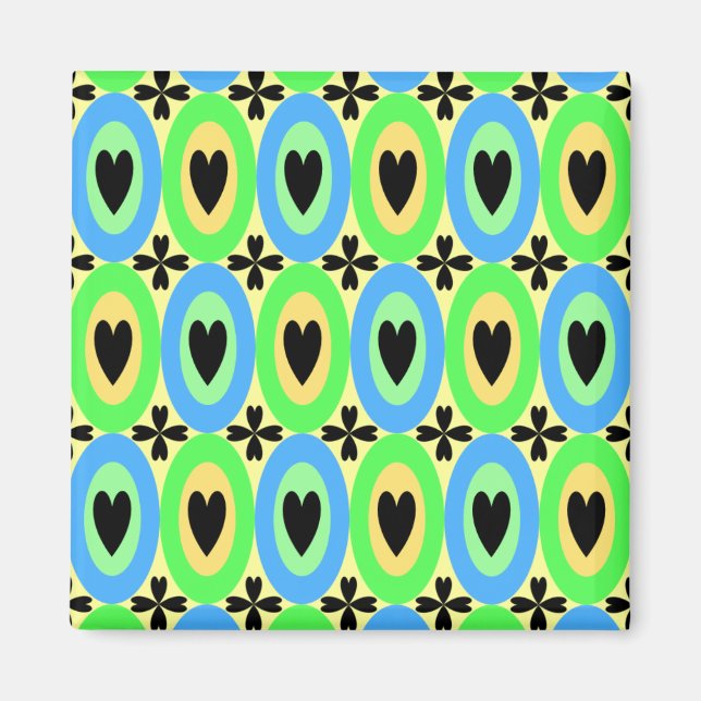 Oval Hearts Magnet (Framsidan)