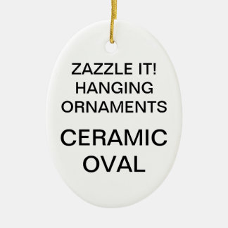 Oval julgranprydnad för beställnings- porslin julgransprydnad keramik