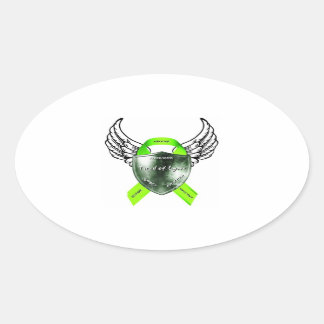 Oval Logotyp Sticker Ovalt Klistermärke