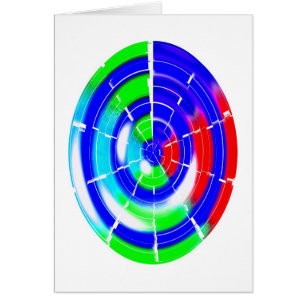 Oval maze Art Card Hälsningskort