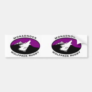 Oval Monadnock Wolfpack Rugby Bildekal