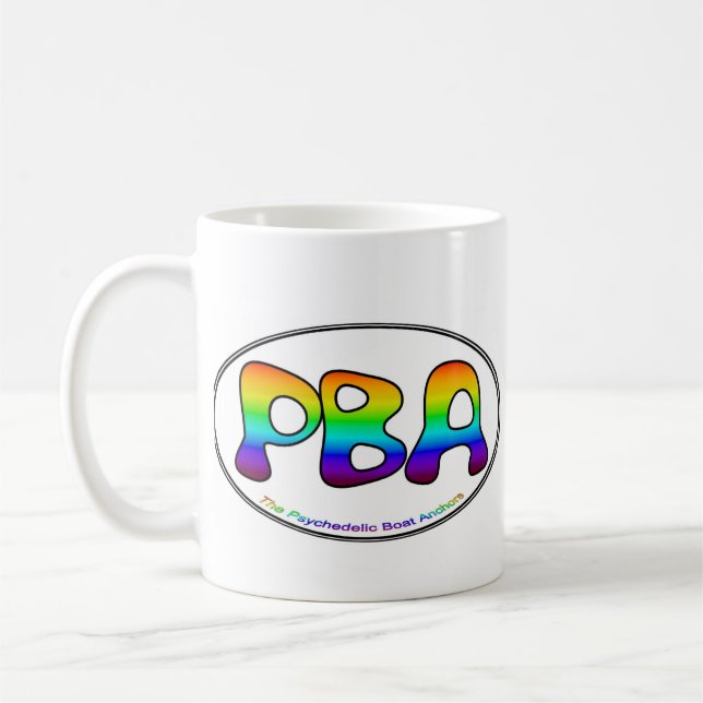 Oval mugg 15oz för PBA-vit (Vänster)