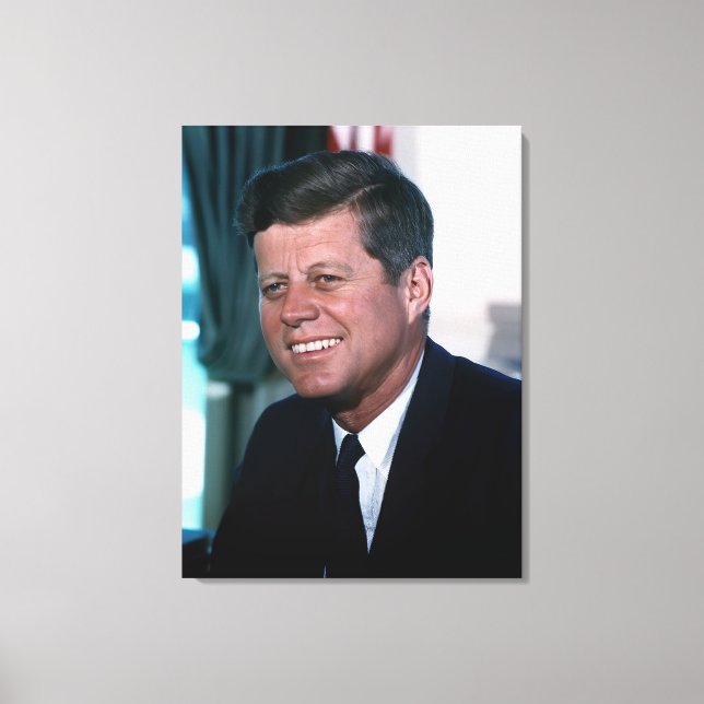 Oval Office of President John F. Kennedy Canvastryck (Framsida)