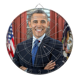 Oval Office Porträtt, Obama Barack, USA:s presiden Darttavla