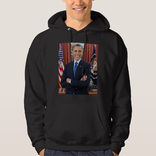 Oval Office Porträtt, Obama Barack, USA:s presiden Hoodie (Framsida)