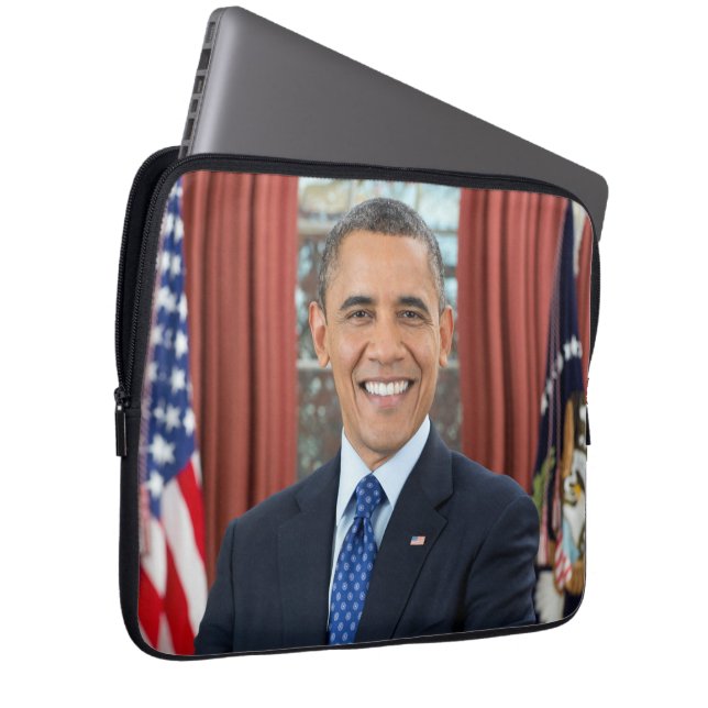 Oval Office Porträtt, Obama Barack, USA:s presiden Laptop Fodral (Framsidan Höger)