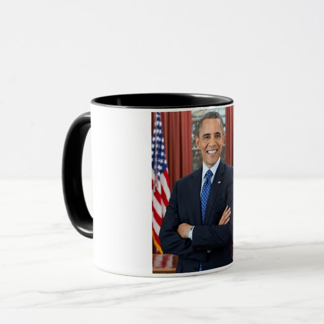 Oval Office Porträtt, Obama Barack, USA:s presiden Mugg (Framsida vänster)