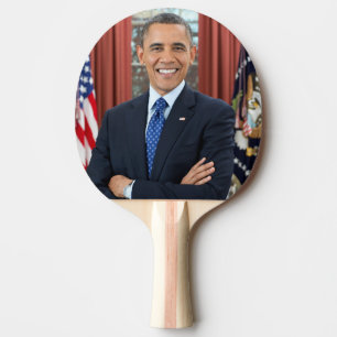 Oval Office Porträtt, Obama Barack, USA:s presiden Pingisracket
