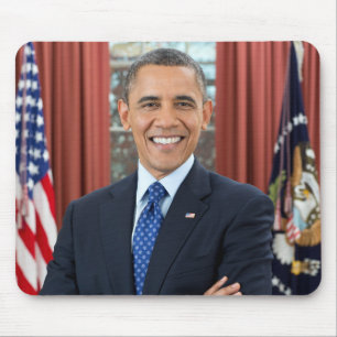 Oval Office-porträtt, Obama Barack USA:s president Musmatta