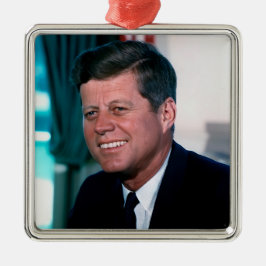 Oval Office Porträtt president John F. Kennedy Julgransprydnad Metall