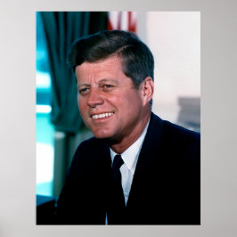 Oval Office Porträtt president John F. Kennedy Poster