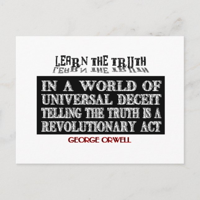 OVAL ORWELL UNIVERSAL DECEIT VYKORT (Framsida)
