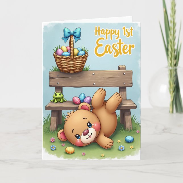 Oval Pattern Easter Card Kort (Framsida)